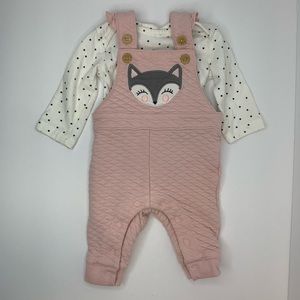 🧸3 for $19🧸 PL Baby Overall with long sleeves set, pink
